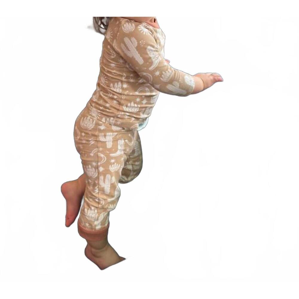 NEW TESA BABE kid's wild west pajama set in beige